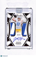 2025 Panini Flawless Football Justin Herbert #DPA-JHT Dual Patch 04/15 Auto Ruby