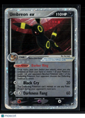 Pokemon 2005 EX Unseen Forces Umbreon EX #112/115