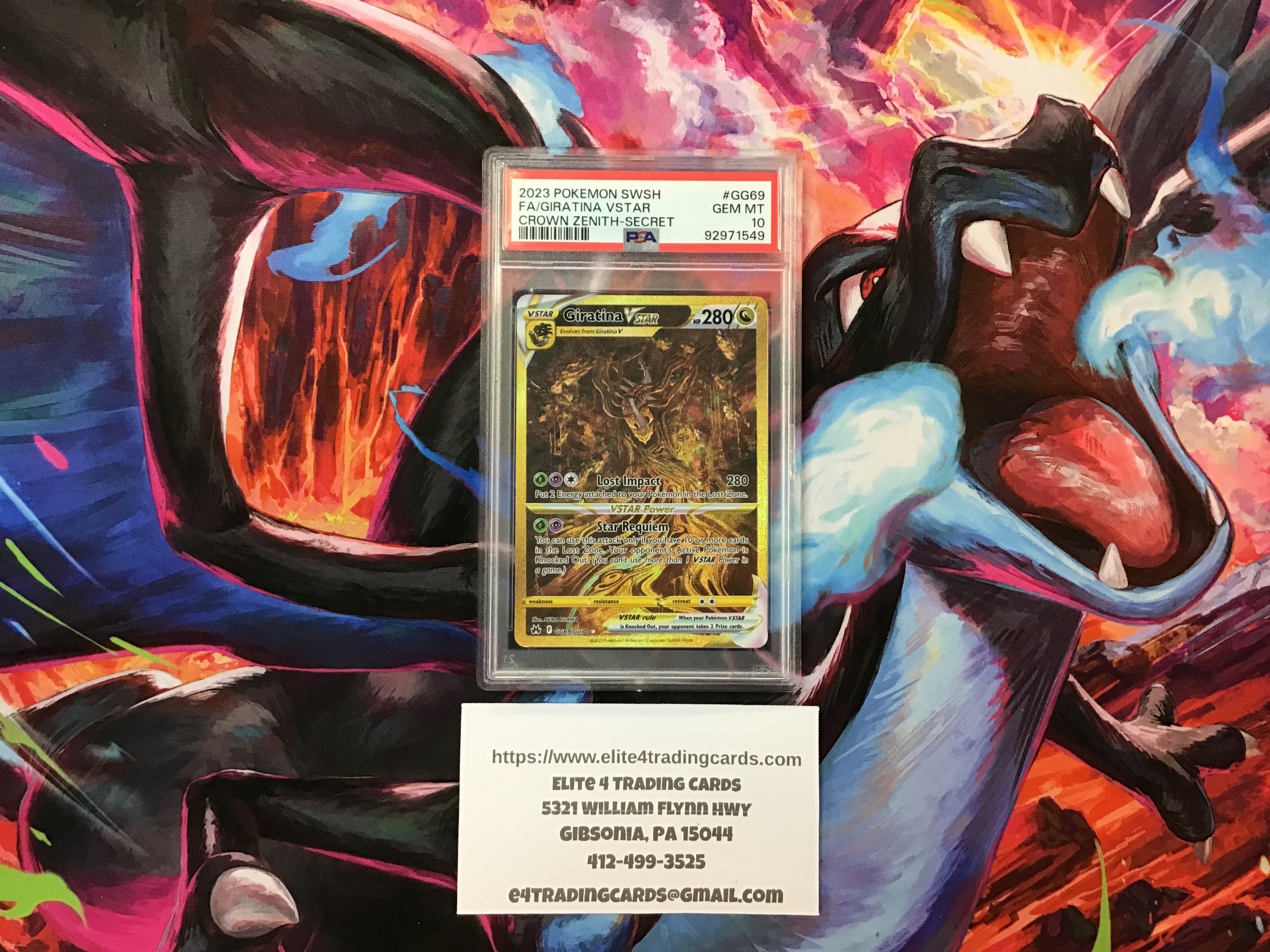 Giratina VSTAR #GG69 Pokemon Crown Zenith (PSA 10)