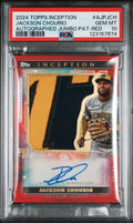 2024 Topps Inception Autographed Jumbo Patch Red Jackson Chourio #AJPJCH /25 PSA 10