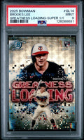 2025 Bowman Greatness Loading Superfractor 1/1 Brooks Lee #GL14 PSA 9