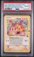 2021 Pokemon Celebrations Black Star Promo Classic Collection Holo Birthday Pikachu #24 PSA 10