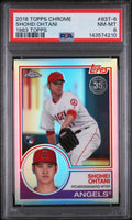 2018 Topps Chrome 1983 Topps Shohei Ohtani #83T6 PSA 8