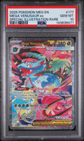 2025 Pokemon Mega Evolution Special Illustration Rare Mega Venusaur Ex #177 /132 PSA 10