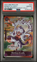 2024 One Piece Online Regionals Pack Vol.2 Monkey D. Luffy #P041 PSA 10 153924187