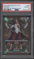 Shanks One Piece Card Game A Fist of Divine Speed Special Alt Art #004 PSA 10
