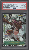 Jewelry Bonney One Piece Card Game Legacy of the Master Manga Alt Art PSA 10