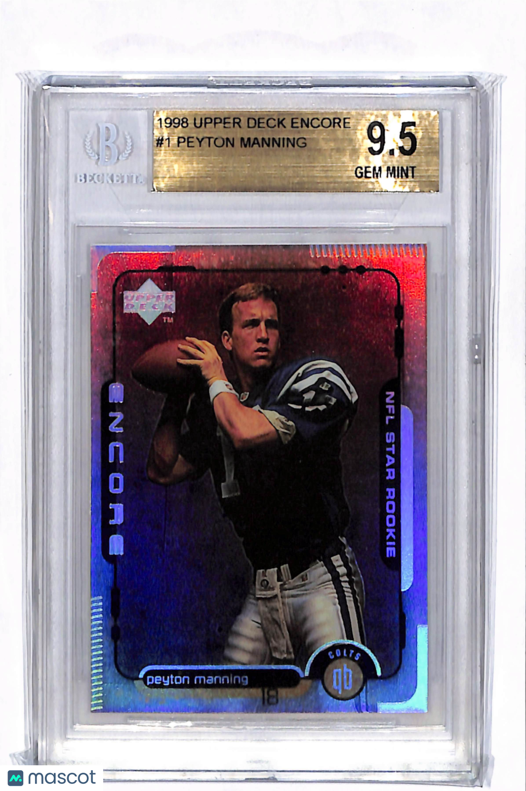 1998 Upper Deck Encore Peyton Manning #1 BGS 9.5