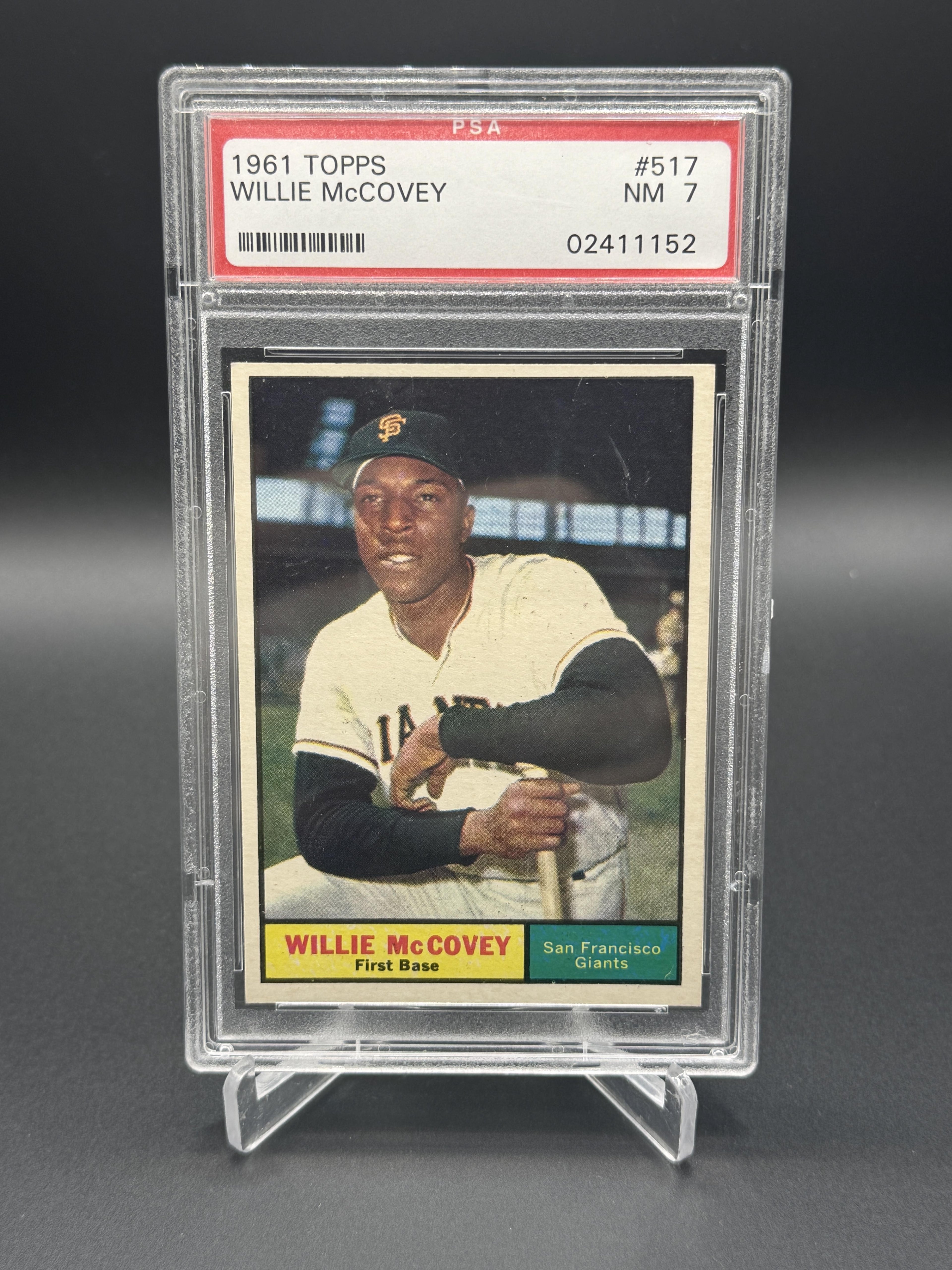 1961 Topps #517 Willie McCovey PSA 9