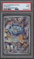 Squirtle Pokemon Stellar Crown Illustration Rare #148 PSA 9