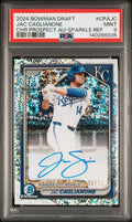 2024 Bowman Draft Jac Caglianone 1st Chrome Auto Sparkle Refractor /71 PSA 9