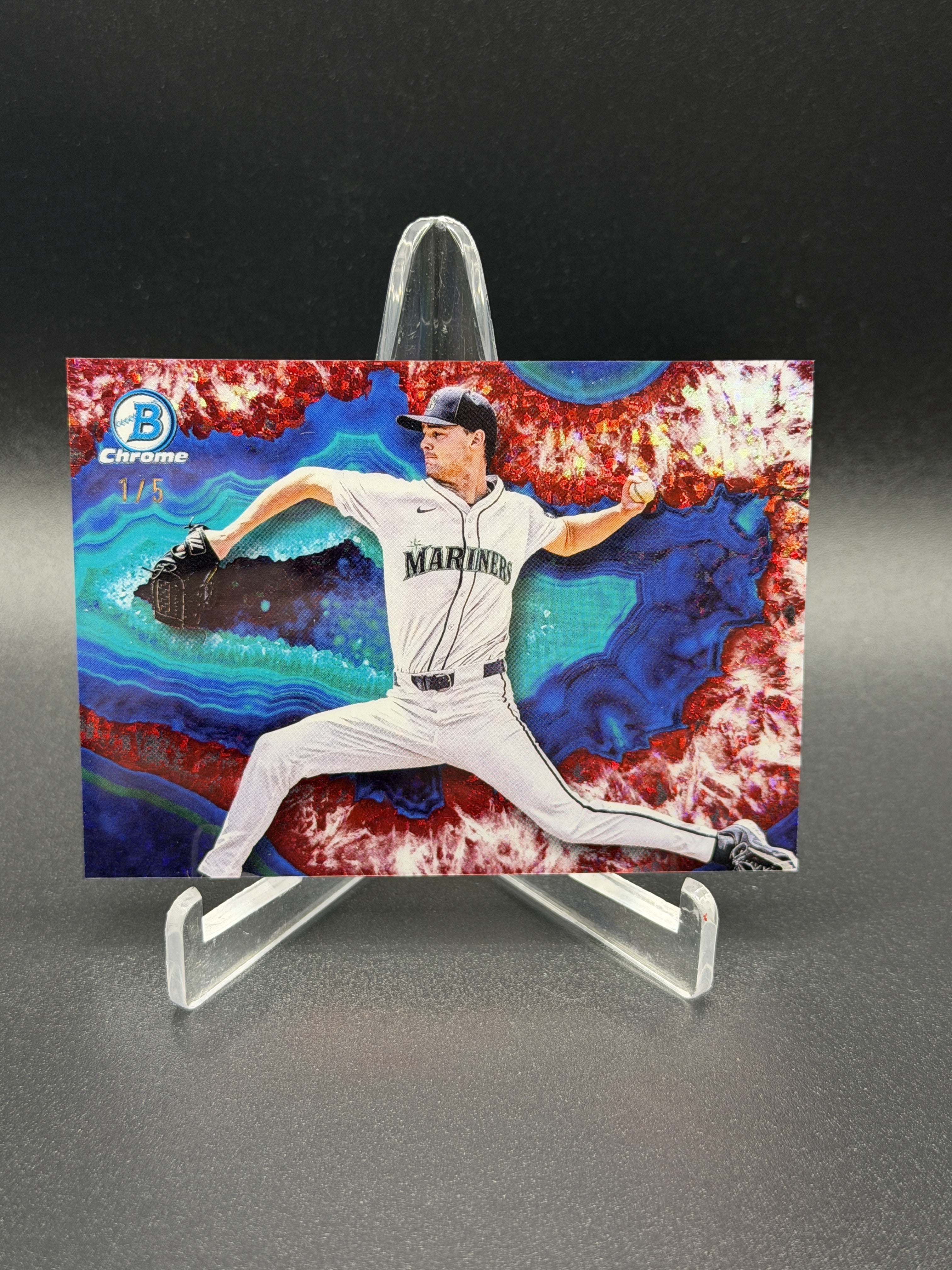 2025 Bowman Draft #C-12 Kade Anderson Crystallized Red Refractor #/5