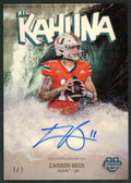2025 Bowman Chrome BK-CB Carson Beck Big Kahuna Superfractor 1/1 VG Miami Auto