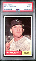 1961 Topps #300 Mickey Mantle PSA 4