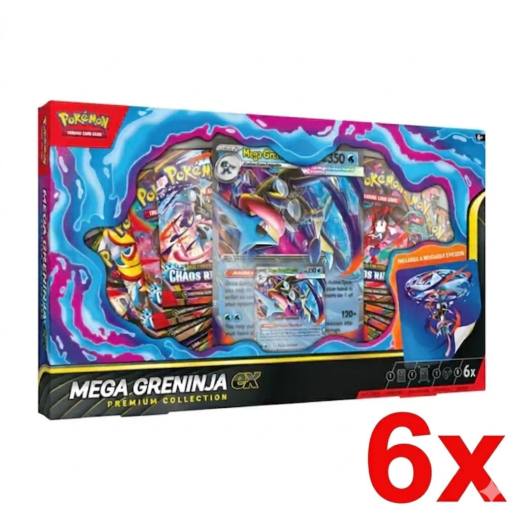 (Pre Order) Pokémon TCG - Mega Greninja ex Premium Collection Box Sealed Case (End of July 2026) Wave 2
