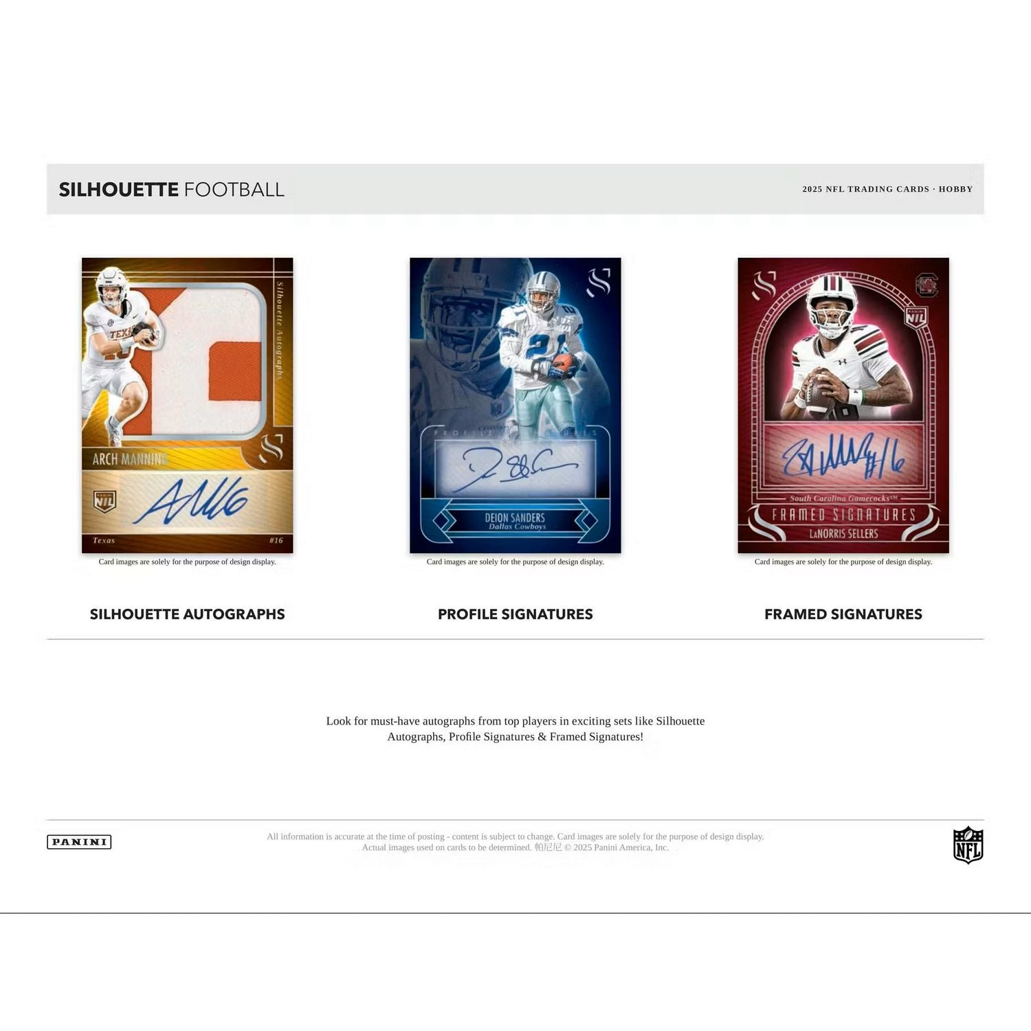 2025 Panini Silhouette Football Hobby Box