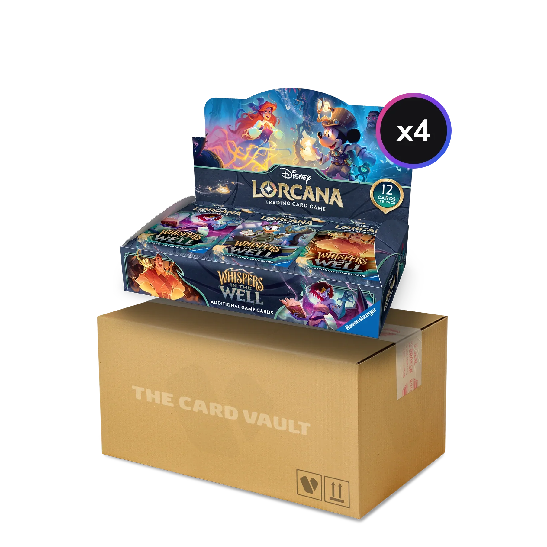 Disney - Lorcana TCG - Whispers in the Well - Display Case (4x Booster Boxes)