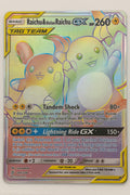 Raichu & Alolan Raichu GX 241/236 Unified Minds Rainbow Rare LP/NM