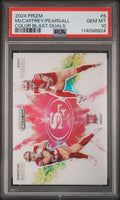 Christian McCaffrey Ricky Pearsall 2024 Panini Prizm Color Blast Duals PSA 10