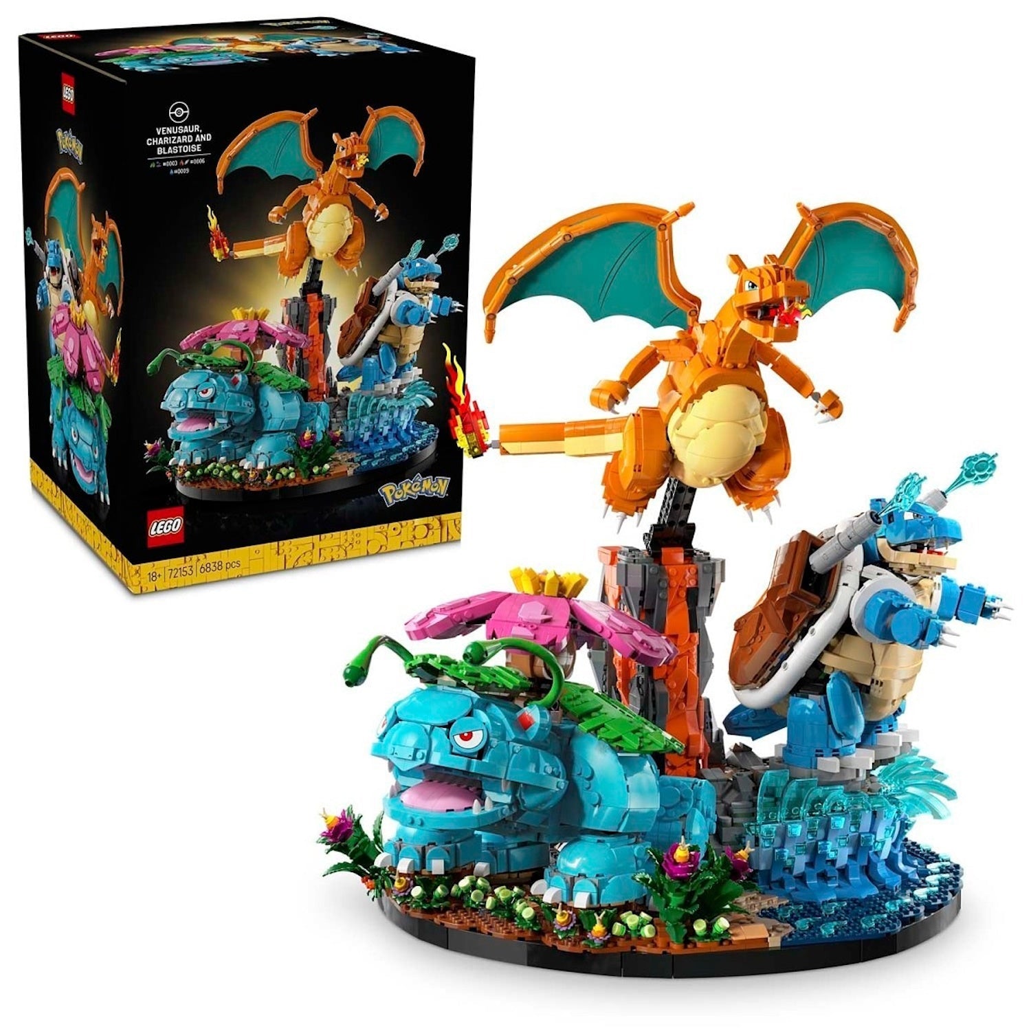 LEGO: Pokemon [Venusaur, Charizard and Blastoise #72153]