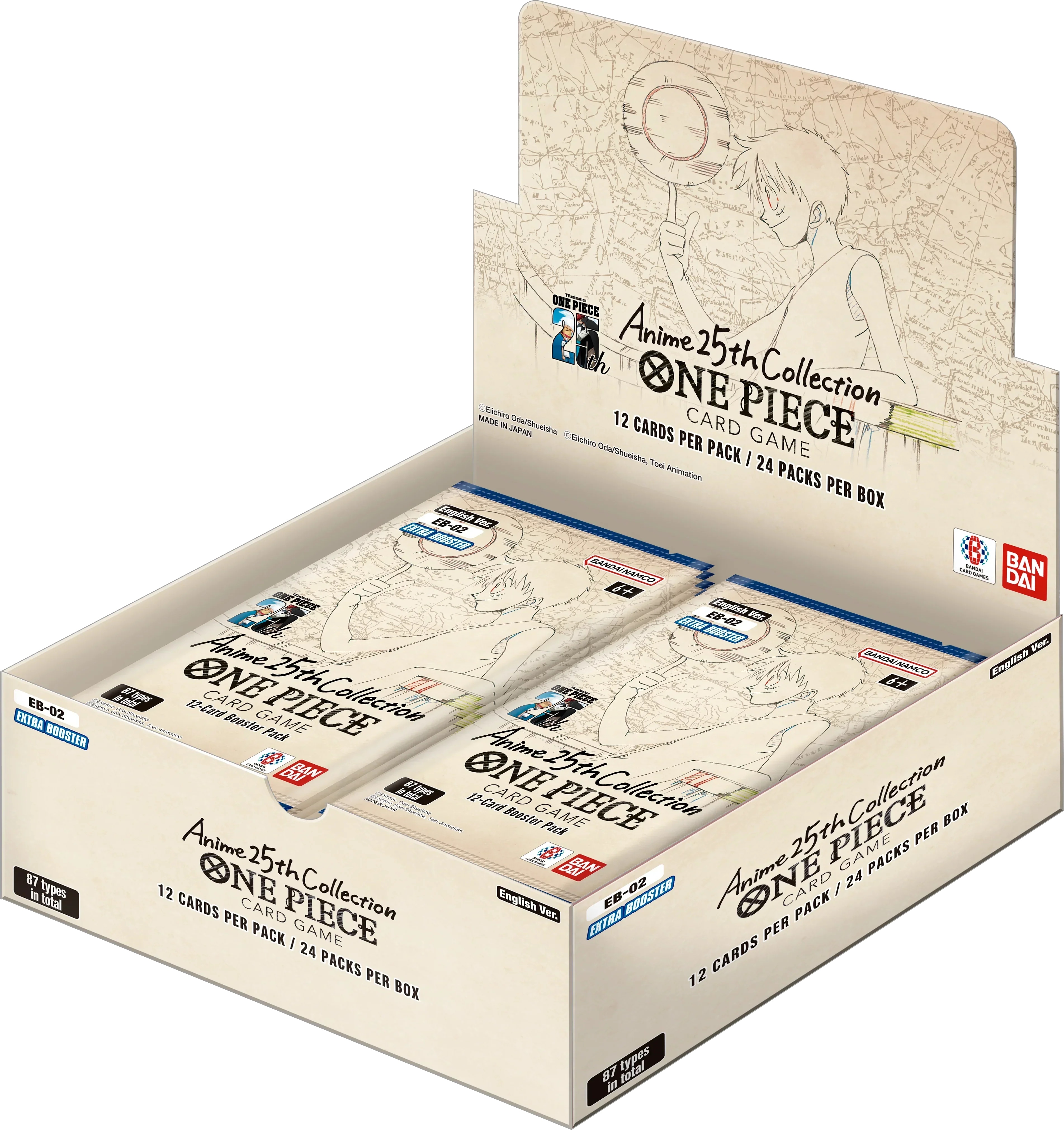 One Piece TCG - Extra Booster - Anime 25th Collection (EB-02) - Booster Box (24x Packs)