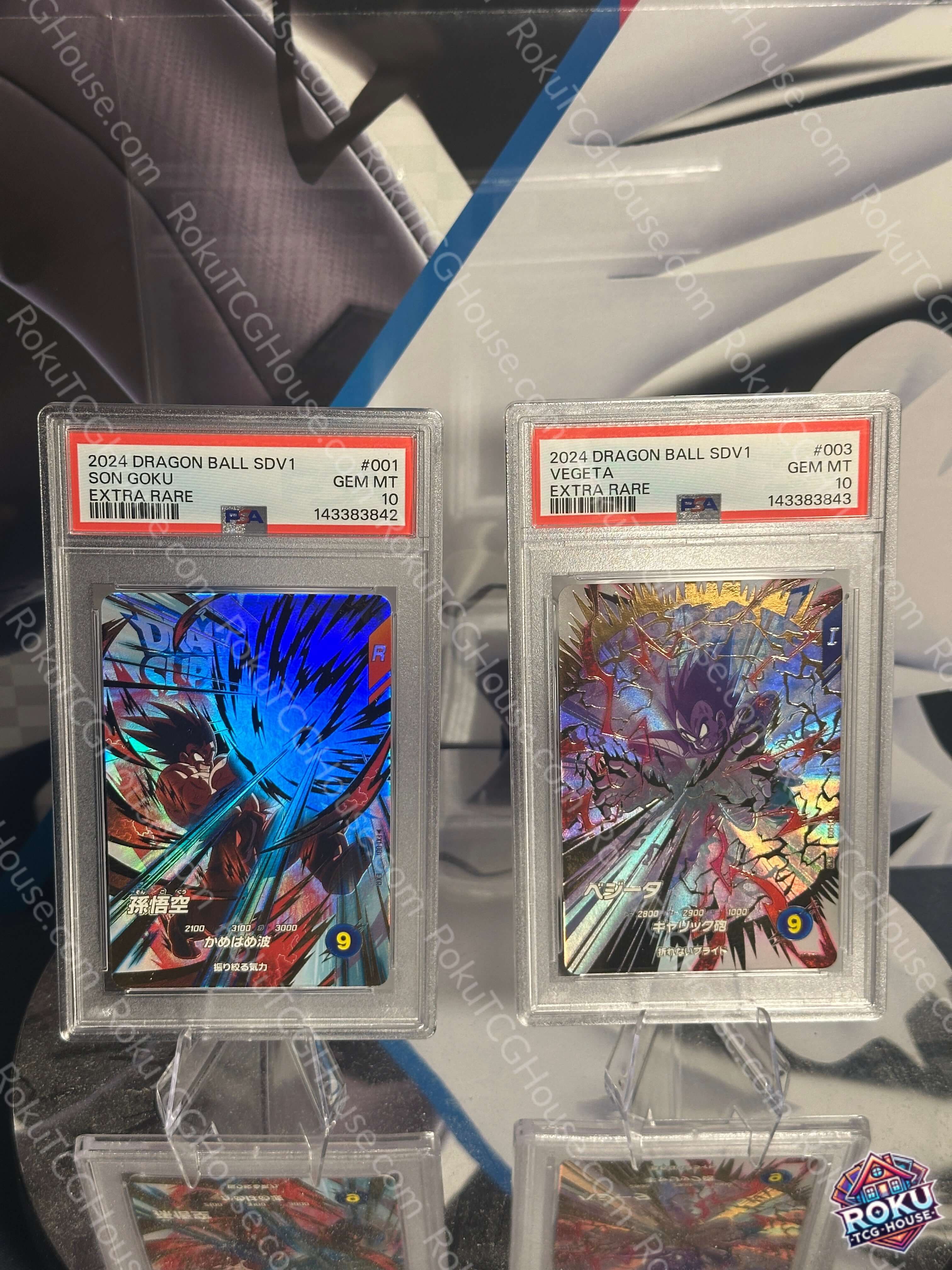 Son Goku - Vegeta (Extra Rare) - Dragon Ball Super Divers Cards (Sequential Set, PSA 10)