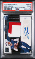 Josh Allen 2023 Panini Impeccable Immense Patch Autograph #'d 76/99 PSA 9