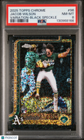 2025 Topps Chrome Jacob Wilson #96 Variation Black Speckle PSA 8 /10