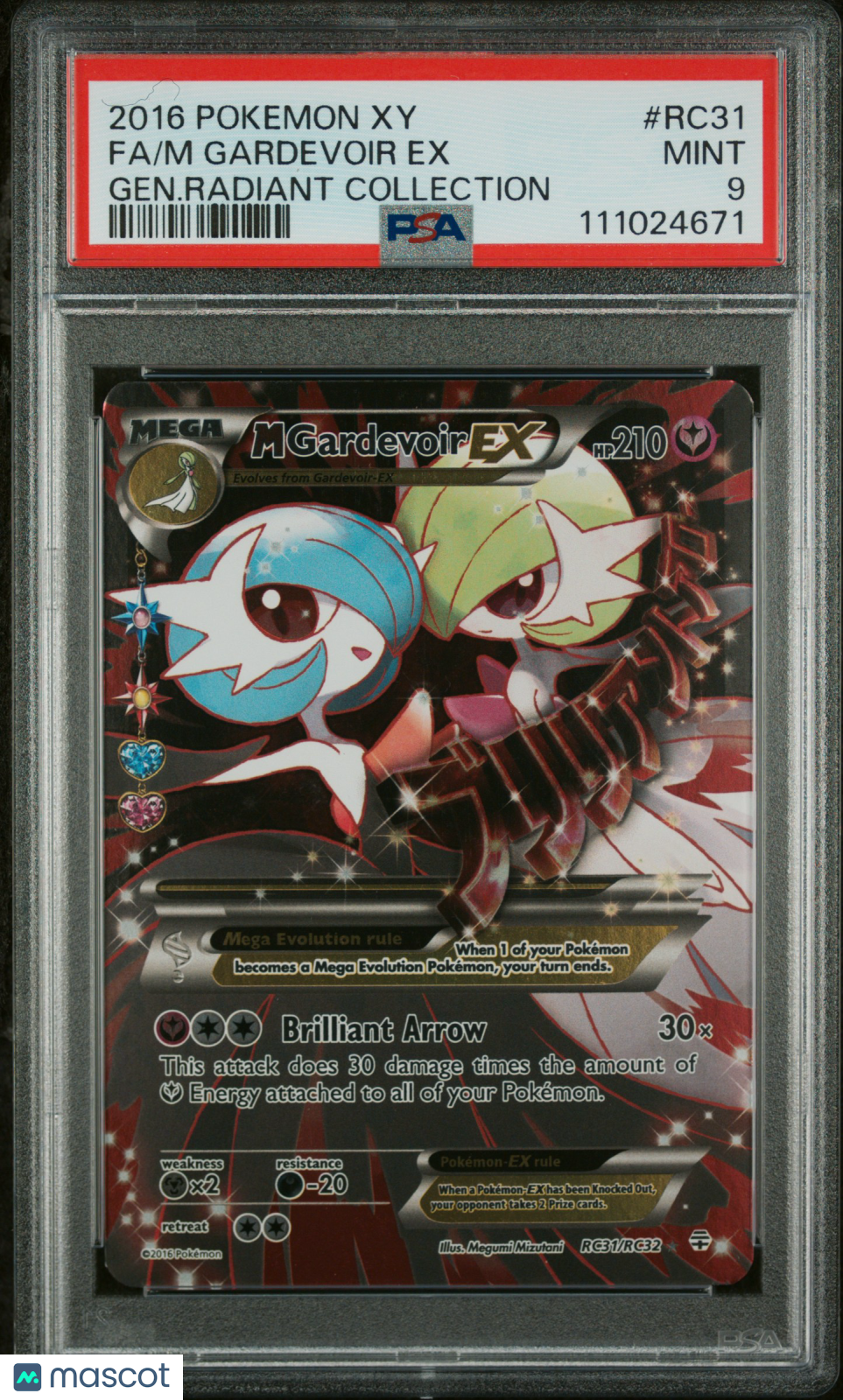 —M Gardevoir EX #RC31 Generations: Radiant Collection 2016 Pokemon Xy Generations Radiant Collection— Fa Gen.Radiant Collection PSA 9