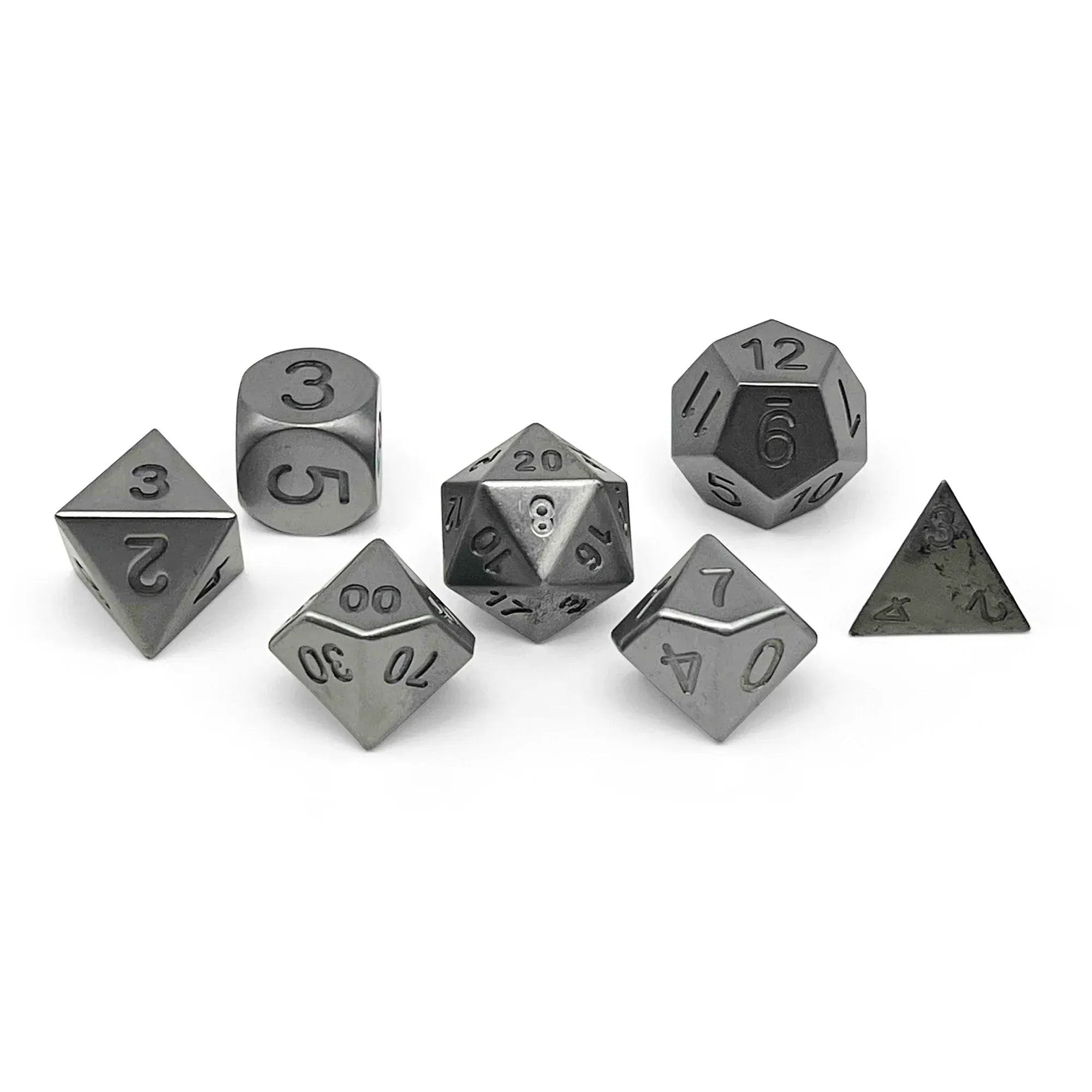Norse Foundry: True Metal Dice Dice - Pig Iron (7pc Set)