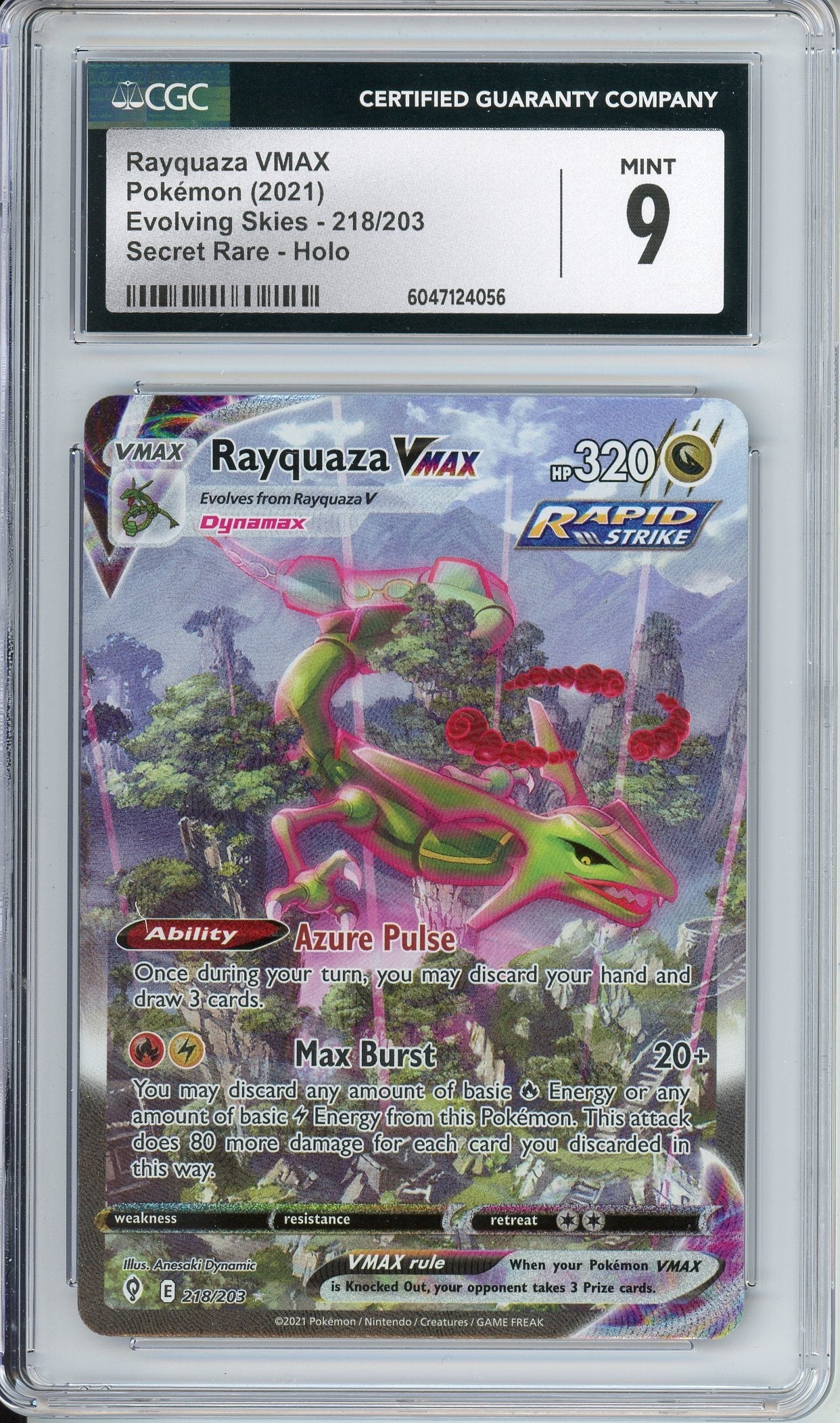 Pokemon Graded: Rayquaza VMAX CGC 9