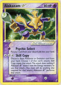 Pokemon Single: Alakazam Gold Star 99/100 Crystal Gaurdians 2006 MP