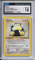 Pokemon Graded: Snorlax 1st Edition 27/64 Jungle (1999) CGC 10