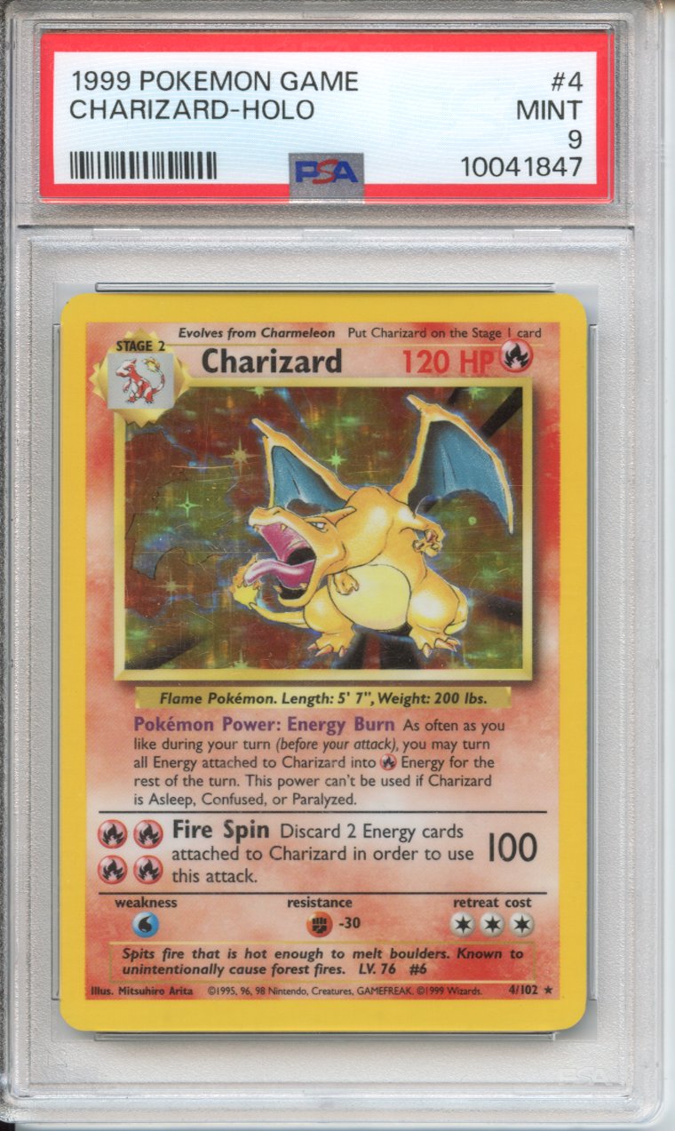 Pokemon Graded: Base Set Charizard PSA 9