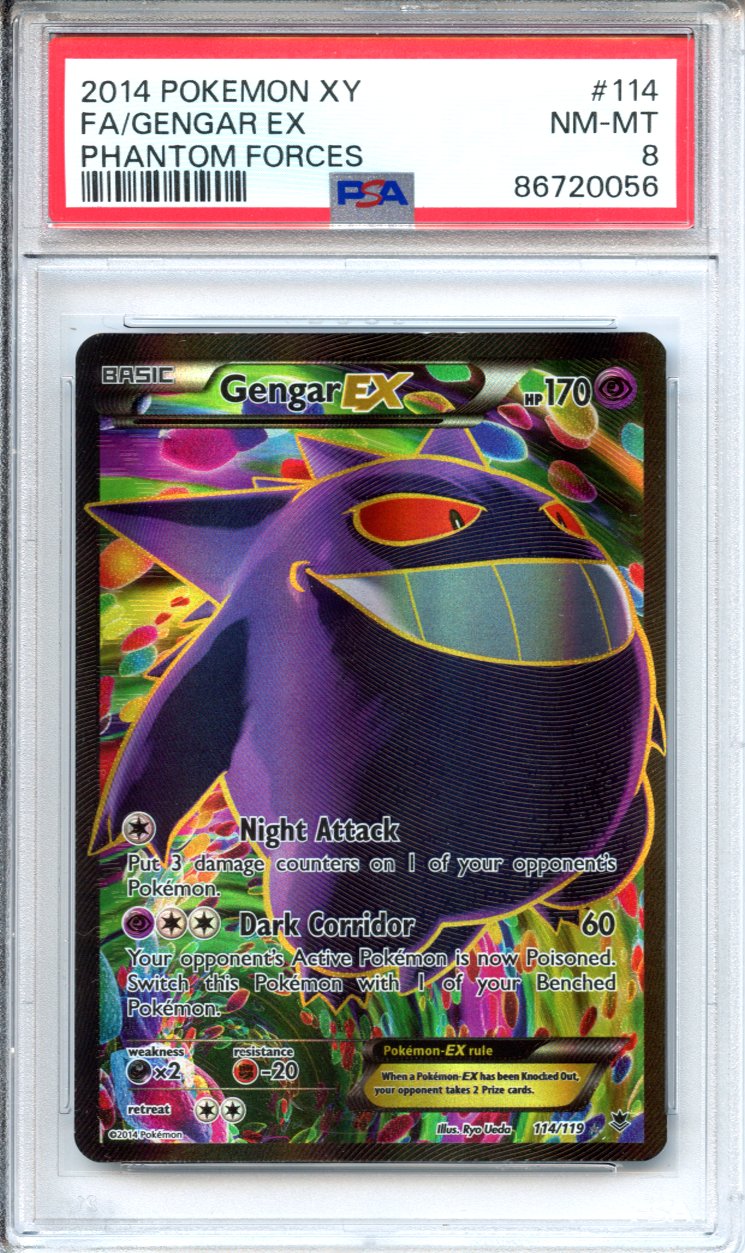 Pokemon Graded: Gengar EX PSA 8