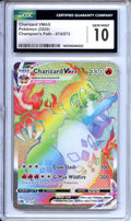 Pokemon Graded: Charizard VMAX 74/73 Champion's Path (2020) Rainbow Holo Rare CGC 10