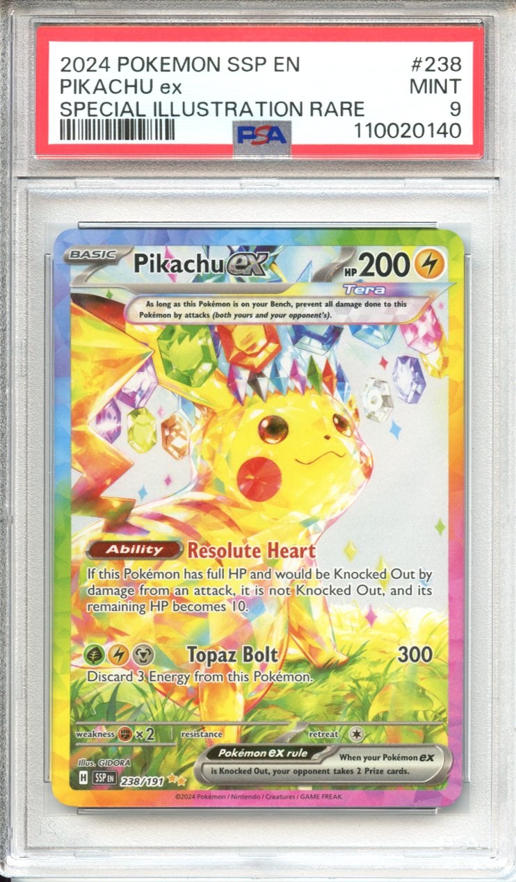 Pokemon Graded: Pikachu ex PSA 9