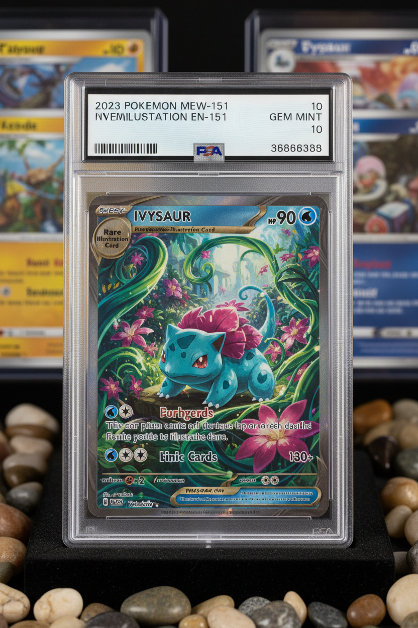 IVYSAUR ILLUSTRATION RARE 2023 POKEMON MEW EN-151 PSA GEM MT 10