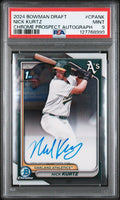Nick Kurtz 2024 Bowman Draft 1st Bowman Chrome Prospect Autograph PSA 9