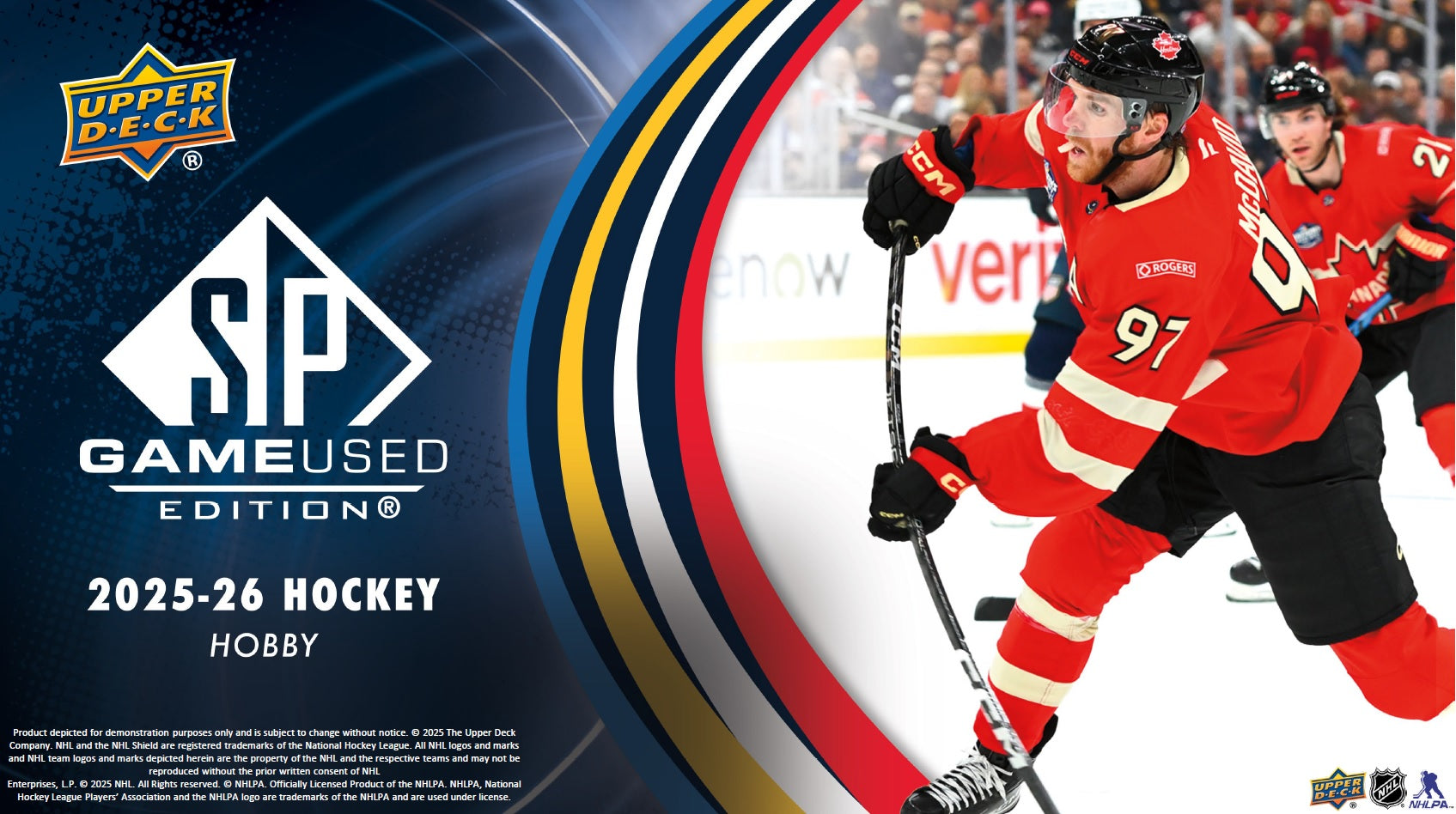 2025-26 Upper Deck SP Game Used Hockey Hobby Inner Case (Case of 10 boxes)