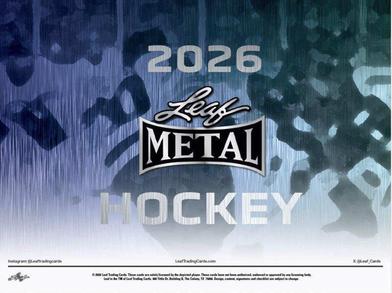 2026 Leaf Metal Hockey Hobby Case (Case of 12 Boxes)