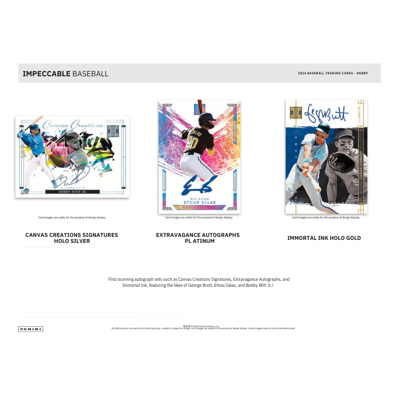 2024 Panini Impeccable Baseball Hobby Box