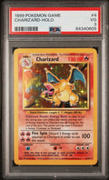 Charizard 1999 Pokemon Base Set holo #4/102 PSA 3
