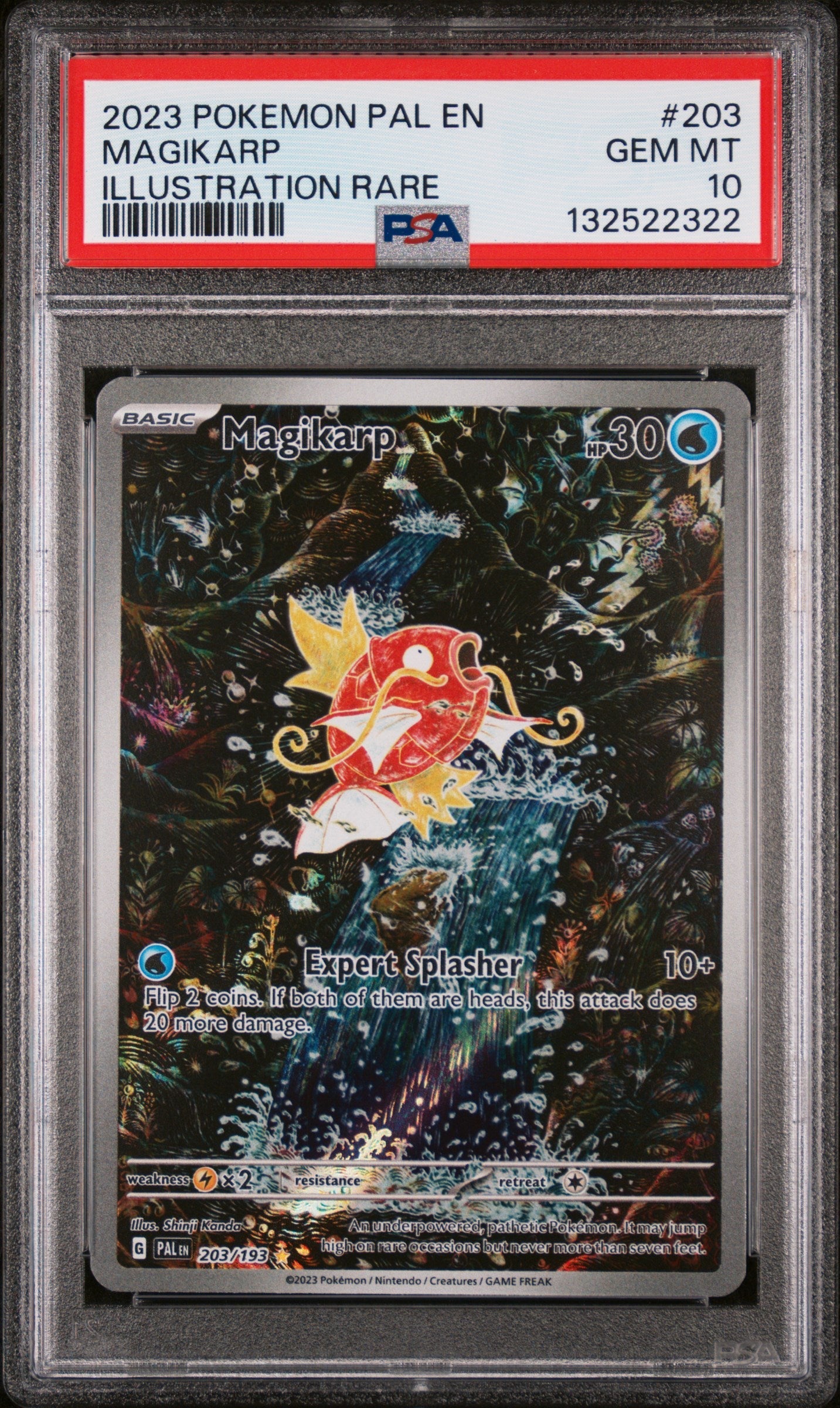 MAGIKARP ILLUSTRATION RARE 2023 POKEMON PAL EN-PALDEA EVOLVED PSA GEM MT 10
