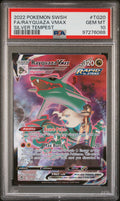 FA/RAYQUAZA VMAX SILVER TEMPEST 2022 POKEMON SWORD & SHIELD SILVER TEMPEST PSA GEM MT 10